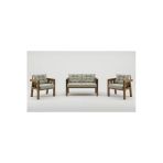 Adımshops Elmas 2+1+1 (Krem) Metal Gövde Balkon-Bahçe-Kafe,Çay Seti,Koltuk Takımı,Oturma Grubu,Ofis Koltuğu
