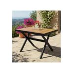 adımshops ELMAS X METAL AYAK GÜRGEN TABLA BAHÇE MOBİLYASI MASA 70x110cm