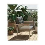 adımshops OPAL 1'li(ANTRASİT) Metal Gövde Balkon-bahçe-kafe,çay Seti,koltuk Takımı,oturma Grubu,ofis Koltuğu