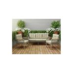 adımshops OPAL 3+1+1 (CAPPUCCİNO) Metal Gövde Balkon-bahçe-kafe,çay Seti,koltuk Takımı,oturma Grubu,ofis Koltu