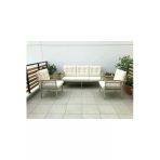 adımshops OPAL 3+1+1 (KREM) Metal Gövde Balkon-bahçe-kafe,çay Seti,koltuk Takımı,oturma Grubu,ofis Koltuğu