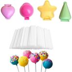 Adin Tasarım Lolipop Kek Cakepops Yapım Seti 104 Parça Muffin Pop Kek Cake Pops Çikolata Kalıbı Lolipop Çubuğu