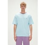Adios T-Shirt Gök Mavi Basic Erkek Tişört