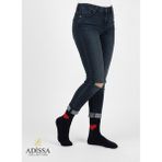adissa collection 6'lı Kadın Kalpli Çorap Seti | Yıkanmış Parfümlü, Kışlık Havlu Termal, Sevimli Desenli Çorap - Karışık-Çok Renkli - Standart
