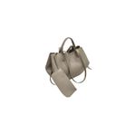 Adissa Collection Minimalist Leather Shopper Çanta ve Portföy Cüzdan Seti, Suni Deri, 46x24 cm, Klasik Zarif Tasarım, 2 Parça (krem)