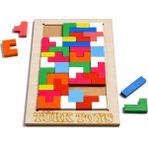 Adista Toys Ahşap Tetris Puzzle Bultak - Taba - Açık Kahverengi