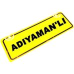 ADIYAMAN 'LI Yazılı Sarı Dekor Plaka Sök Tak Pratik yeni nesil