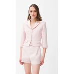 Adl Agraflı Cep Detaylı Gabardin Ceket Pudra 11944859002 - M - Dropsuz - Pembe