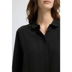 Adl Bebe Yaka Ipek Gömlek Siyah 13044961000 - XL
