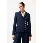 adL Düğme Detaylı Ceket Lacivert 11945138004 - 2XL - Dropsuz