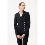 adL Düğme Detaylı Ceket Siyah 11945138004 - 2XL - Dropsuz