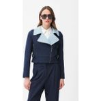 Adl Fermuar Detaylı Ceket Lacivert 11946153000 - XL