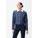 Adl Garni Detaylı Ceket Lacivert 11946450000 - XL - Dropsuz