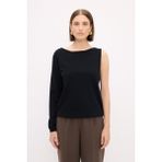 adL Kayık Yaka Triko Kazak Siyah 139M2114000 - 001-Siyah - XL