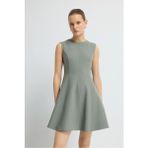 Adl Kolsuz Evaze Elbise Mint 12445751000 - XS - Yeşil