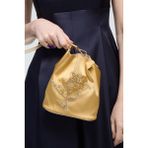 adL Mert Aslan Işlemeli Saten Çanta Gold 12147224000 - Altın
