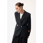 Adl Örme Detaylı Gabardin Ceket Siyah 11946177000 - XS - Dropsuz