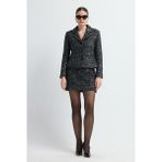 Adl Payetli Triko Etek Siyah 12745313000 - XL