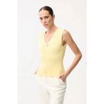adL V Yaka Triko Bluz Sarı 11546293000 - XL