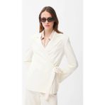 Adl Yandan Bağlamalı Ceket Vanilya 11945733002 - XS - Dropsuz