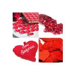 Adm Store 2000 Adet Kuru Gül + 50 Adet Tealight Mum + 365 Gün Söz Kartları + 3 Adet Seni Seviyorum Yastık