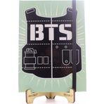 Adm Store Lastikli Noktalı Sert Kapak Bts Defter