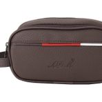 ADM Tommy Suni Deri Seyahat El Kahverengi Tıraş Çantası