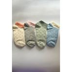 Admera Premium Admera 4'lü Kadın Puantiyeli Pamuklu Patik Renkli Desenli Sneaker Bilek Çorabı 36-40 - 36 - 40 - Çok Renkli