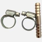 Admiral 10mm Kelepçeli Krom Pirinç Hortum Eki