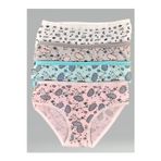 Adn Underwear 6 Adet Kız Çocuk Külot Slip Renkli Desenli Pamuklu