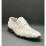 Adnan Shoes Erkek Hakiki Deri Örgülü Dikişli Hakiki Kösele Elyapımı Ayakkabı - Krem - Bej