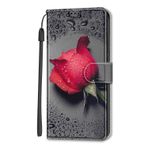 Adolasx ZTE Blade V50 Vita ile uyumlu kılıf deri bant motifli kart bölmesi silikon katlanabilir kapaklı hayvan kılıfları [manyetik] cep telefonu kılıfı Bumper PU Cover Case - pembe 1