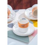Adonis Orange 6 Kişilik Kahve Fincan Takımı - 100 ml - Renkli