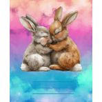 ADORABLE BUNNYS Composition Notebook wider ruled: Cute rabbits journal for Girls & Boys, for Teenagers and adults, for school, for journaling, 110 ... of 7.5 x 9..25 inch, soft touch finish