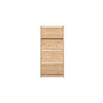 Adore Flat Duo 4 Katlı Geniş Ayakkabılık - Florida Meşe 73x157x26 Cm