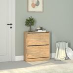 Adore Flat Duo Florida Meşe 2 Katlı Geniş 73x84x26 cm Ayakkabılık