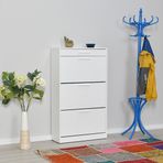 Adore Flat Kapaklı Çekmeceli 3 Katlı Ayakkabılık