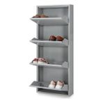 Adore Kaser Metal 4'lü Gri Ayakkabılık
