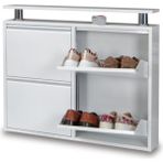 Adore Kaser Metal Beyaz Ayakkabılık 2+2
