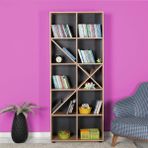 Adore KTP-910-SN-1 10 Raflı Sonoma Dekoratif Kitaplık