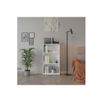 Adore Mobilya 3 Raflı Kitaplık-Beyaz 58x106x23 cm