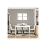Adore Mobilya Açılır Mutfak Masası - Mat Lake Beyaz 120-150x75x70 CM