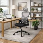 Adore Mobilya Action x Ergonomik File Sırtlı Yönetici ve Çalışma Koltuğu – Gri - Gri - Siyah