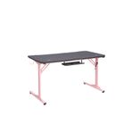 Adore Mobilya Advent-X Oyuncu ve Bilgisayar Masası Siyah - Pembe 140x76x70 CM