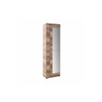 Adore Mobilya Antre 11 Raflı 2 Kapaklı Aynalı Ayakkabılık Açık Ceviz(tori) 60x212x36 Cm (gxyxd) Kahverengi