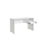 Adore Mobilya Concept Kilitli Çekmeceli, Krom Kaplama Metal Kulplu, Modern Tasarım, Ofis Masası, Çalışma Masası, Laptop, Masaüstü Bilgisayar Masası, 120 x 75 x 60 cm (Genişlik x Yükseklik x Derinlik) (Diamond Beyaz)