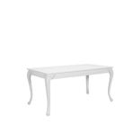 adore mobilya Country Yemek Masası - Mat Lake Beyaz 160-200X76X90 cm (Gxyxd)