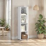 Adore Mobilya Cubic 36x140.5x30 cm Beyaz Kitaplık