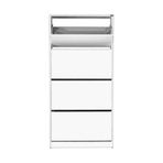 Adore Mobilya Flat Duo 4 Katlı Geniş Ayakkabılık Dolabı - Beyaz