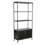 Adore Mobilya Gaming Cage Siyah 80x177x36 cm Metal Kitaplık